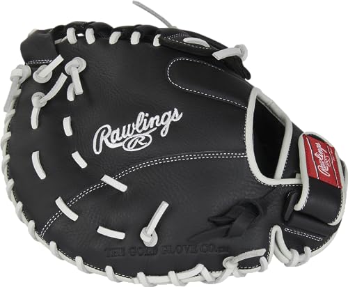 Rawlings | SHUT OUT Fastpitch Softball First Base Mitt | Left Hand Throw | 12" - Single Post Double Bar Web | Black