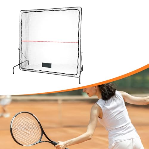 Tennis Rebounder Net 206x105x200cm (81x41x79in) Waterproof Iron Frame Solo Practice