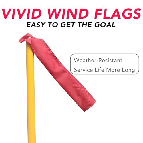 Football Goal Post, Adjustable Height Field Goal Post with Football, Sturdy Steel Tube Frame, Powder Coating Anti-Rust Craft, Easy to Assemble