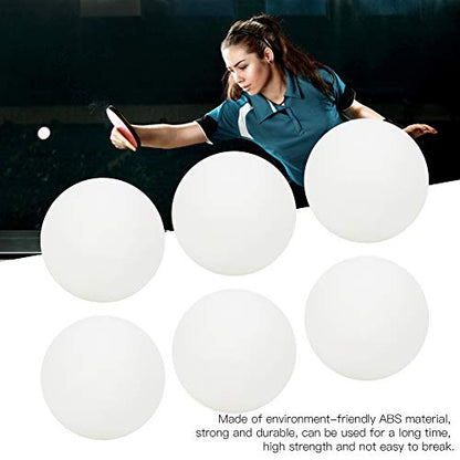 Table Tennis Balls, Long Time Use Pingpong Balls, for Beginner Training (6 White Plastic Buckets)