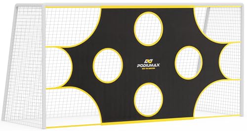 Soccer Net, with 10 Highlighted Scoring Zones, Portable Soccer Field Equipment, Backyard Shooting Training Football Goal Net - size: 12x6ft