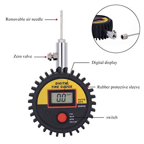 Haploon Digital Ball Pressure Gauge Pump Pressure Gauge Ball for Basketball, Soccer, Football, Volleyball and Other Inflatables