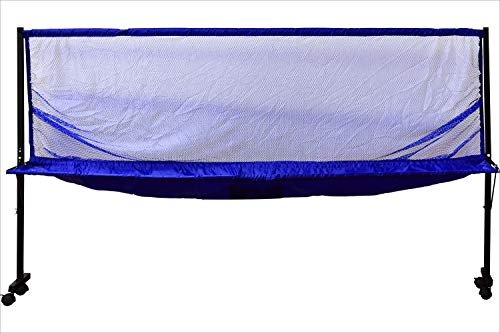 Table Tennis Ball Collection Net #2—Captures Your Shots & Saves Your Back—for Ping Pong Ball Shooters, Multi-Ball Drills, Or Serve Practice—Fits All Ping Pong Tables—Blue