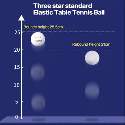 10 Pcs Pingpong Ball 3-Star Table Tennis Ball for Indoor/Outdoor Pingpong Table