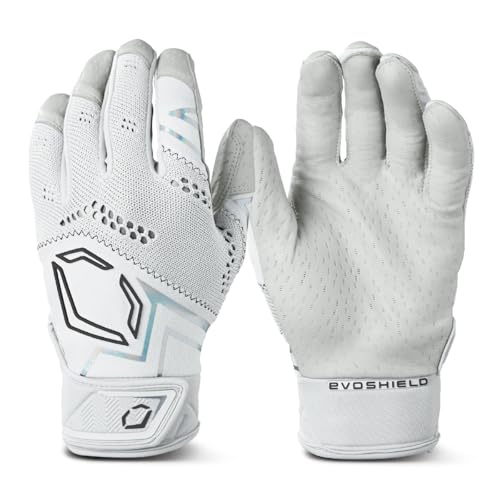 EvoShield Adult Pro-SRZTM V2 Batting Gloves - color: Team White, size: Small