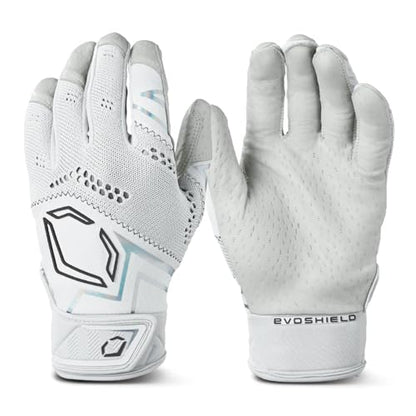 EvoShield Adult Pro-SRZTM V2 Batting Gloves - color: Team White, size: Small