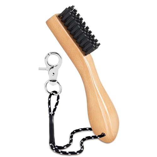 Belongtous Golf Clubs Scrub Cleaning Brush: Golf Accessories for Men Women Golfers - Nylon Bristle Beech Wood Brush Groove Cleaner with Nylon Rope & Hooks