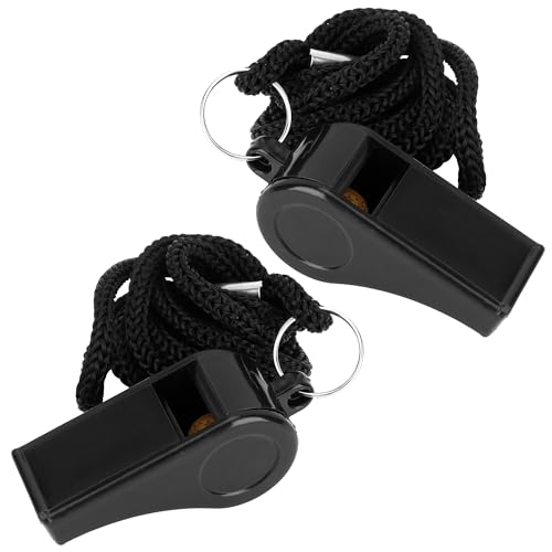 Whistle, Whistle for Coaches, Plastic Whistles for Adults, Coach Whistles with Lanyard, Referee Whistle Loud Crisp Sound Whistle Emergency for Teacher Polices Officials Sport Training Lifeguard
