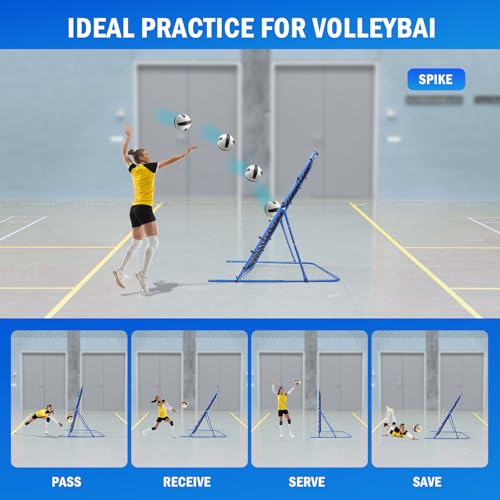 Soccer Baseball Rebounder Net, Soccer Goal Net, Volleyball Softball Rebound Pitchback Net Quick-Switch Angle Training for Control, Passing Practice, Bounce Back Rebounder Goals Gifts Trainer Equipment - size: 6FTx5FT