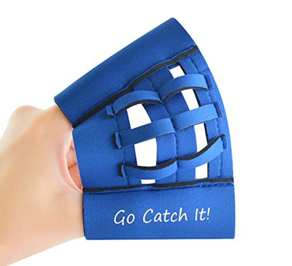 Webglove Training Glove for Youth and Adults Breathable and Durable Works for Golf-Sized Practice Balls Web Glove Mini Training Baseball Softball Glove Two Finger Web Glove Catcher (Blue)
