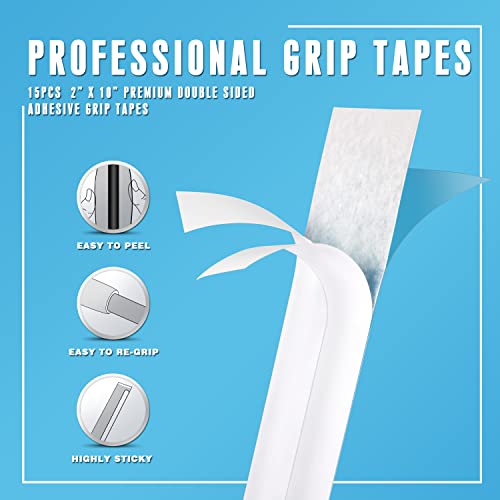 CHAMPKEY Deluxe Grip Repair Kits for Regripping Golf Clubs - Inlcudes Hook Knife, 2" x 10" Professional Tapes, 5 oz Solvent and Rubber Vise Clamp - style: 4 In 1 Kits