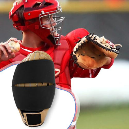 Cosmos 2 Pcs Baseball Glove Wrap Band Softball Glove Strap Elastic Baseball Mitt Glove Shaper for Quick Pocket Formation, Easy to Put On and Take Off, Baseball Glove Accessories Fit All Gloves