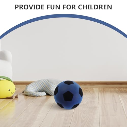 LIOOBO Silent Indoor Soccer Ball for Soft PU Material Quiet Football for Skill Training and Reaction Improvement Safe Juggling Ball for Home and School Play