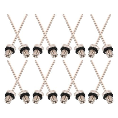 Totority 30pcs Football Inflator Needles Ball Pump Needles Metal Air Pump Inflation Set for Basketball Volleyball Sports Balls Replacement Accessories