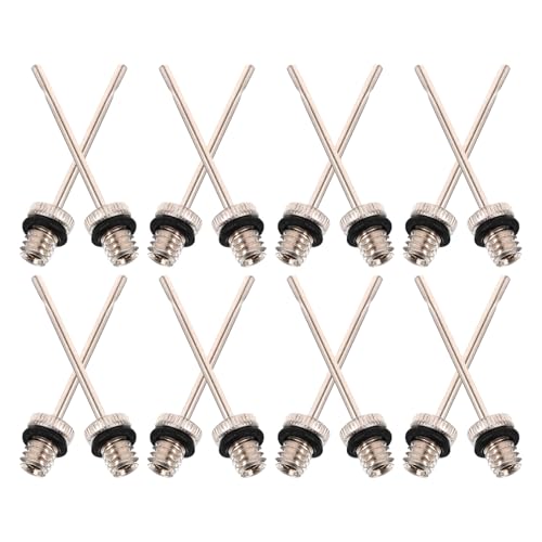 Totority 30pcs Football Inflator Needles Ball Pump Needles Metal Air Pump Inflation Set for Basketball Volleyball Sports Balls Replacement Accessories