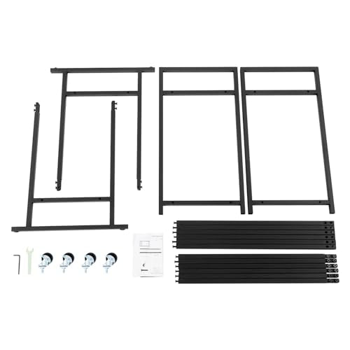 Rolling Medicine Ball Rack, 3-Tier Storage Cart Storage Stand with Handle and 4 Locking Wheels, for Home Gym and Studio, Black