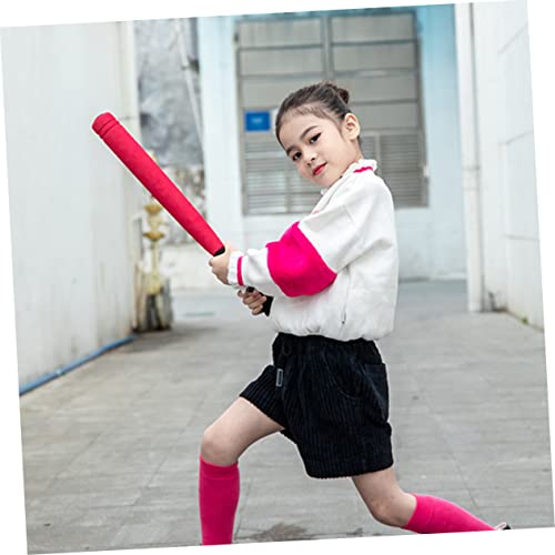 Wear Resistant EVA Baseball Bat Red for Indoor Outdoor Training Lightweight Sports for Parent Interactive Play and Skill Development