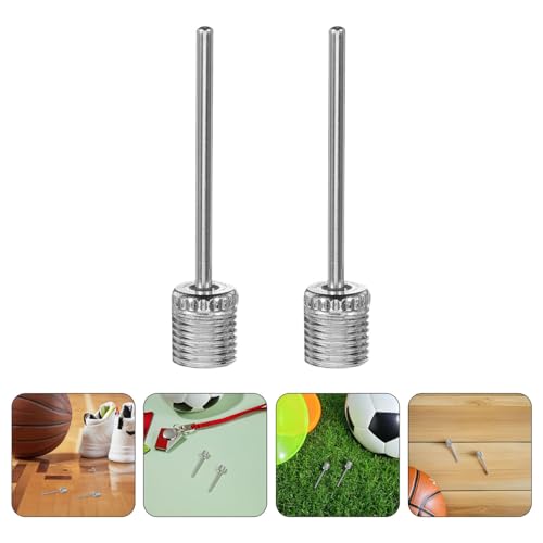 Healeved 120pcs Stainless Steel Ball Pump Needles Replacement Set for Basketball Soccer Football Volleyball Rugby Inflation Air Pump Accessories Sports Equipment