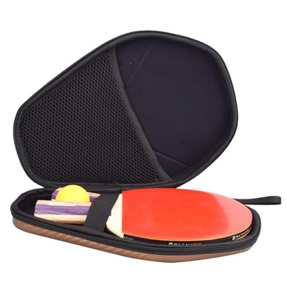 Hexagonal Pingpong Paddle Case Table Tennis Racket Storage Bag Zipper Handbag Accessories Portable Zipper Bag Lightweight Equipment - color: Champagne
