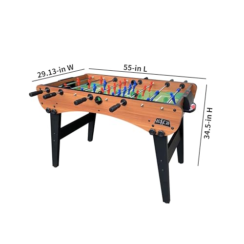 KICK Phoenix 55" Folding Foosball Table – Compact Indoor Game Table - color: Brown