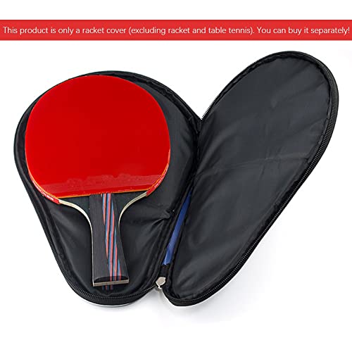 Ochine Table Tennis Racket Case Cover Ping Pong Paddle Carry Bag with Ball Storage Pocket Table Tennis Racket Cover Ping Pong Paddle Case Table Tennis Paddle Cover for Blade with Bonus Ball Storage - color: B