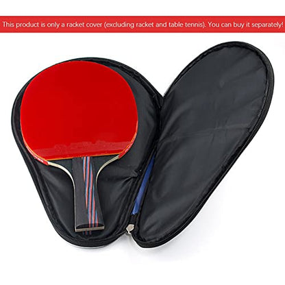 Ochine Table Tennis Racket Case Cover Ping Pong Paddle Carry Bag with Ball Storage Pocket Table Tennis Racket Cover Ping Pong Paddle Case Table Tennis Paddle Cover for Blade with Bonus Ball Storage - color: B