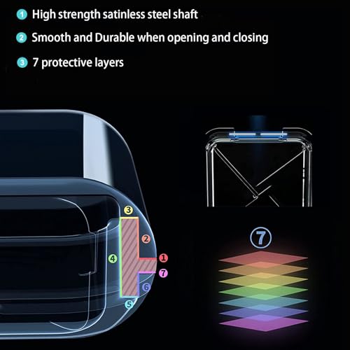 Retainer Case,Cute Mouthguard Case with Mirror,Slim Night Mouth Guard Case with Lid Hinge,Aligner Case,Inner Size 2.56, 2.36, 0.79inch, Blue - color: Blue