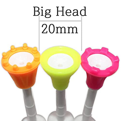 BIRDIE79 Upgraded Premium Big Head(Silicone) Golf Tees 3-1/4 – Height Adjustable – Easy Tee Up -Tee Off with Greater Consistency – Excellent Durability – Golf Tee Hanger – 1Pack