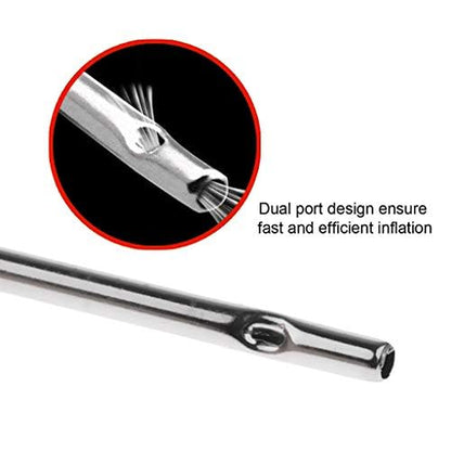 Air Pump Needle,50Pcs FMMTHQ Dual-Port Basketball Inflation Needles,Inflate Pump Needle Adaptor for Football Soccer Ball Volleyball Rugby Balls