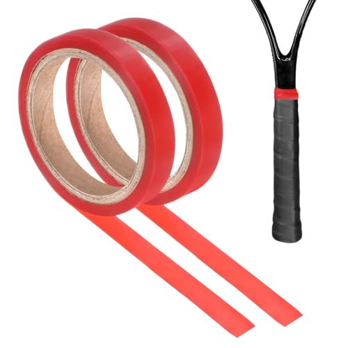 M METERXITY Grip Finishing Tape PVC Racket Wrap Grip Racquet Finishing Tapes for Pickleball/Racquetball - color: Red