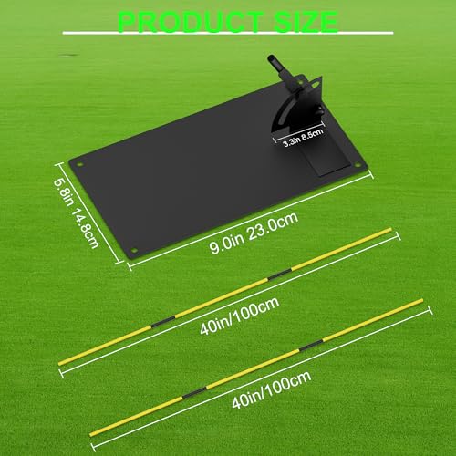 Golf Alignment Sticks - Golf Sticks Alignment Aid Golf Alignment Rods for Aiming, Putting, Full Swing Trainer, Posture Corrector Golf Training aid with Clear Tube Case