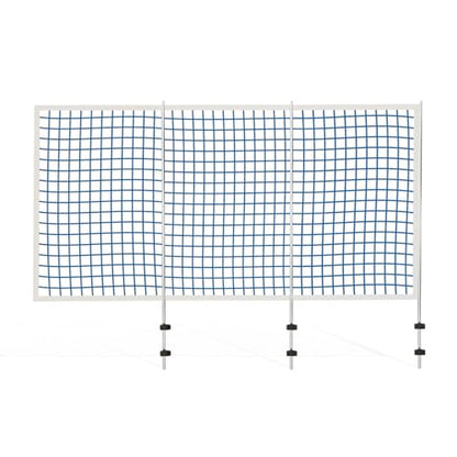 ECOPOOLTECH Pool Basketball Hoop Backstop Net – 59 x 110 Inches, 3 Section Protection Net for Round Above Ground Frame Pool only. - color: Off‑white