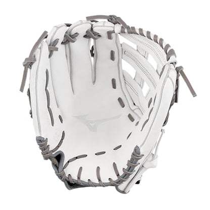 Mizuno GMVP1300PF4W MVP Prime Fastpitch Softball Glove 13", H Web, Left Hand Throw,White/Grey