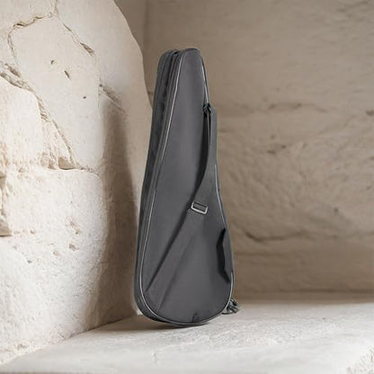 Tennis Bag Lightweight and Padded Tennis Rackets Cover with Adjustable Shoulder Strap - color: Dark Charcoal, size: 28"x11.5"