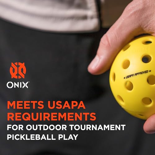 Onix Fuse G2 Outdoor Pickleball Balls USA Pickleball Approved - color: Yellow, size: 3 Pack