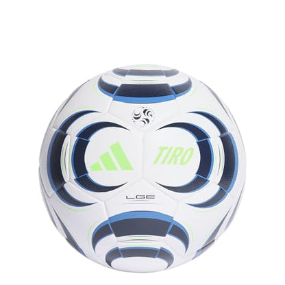 Adidas Tiro League Soccer Ball - color: White/Collegiate Navy/Bright Blue/Green, size: 5