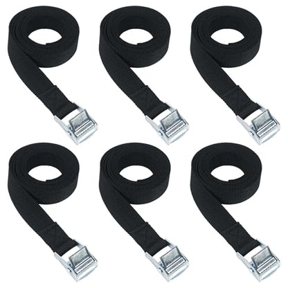 Aoneky 6-Pack Volleyball Net Tension Straps - Side Straps for Net Tension - color: Black