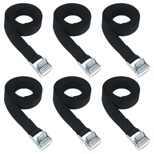 Aoneky 6-Pack Volleyball Net Tension Straps - Side Straps for Net Tension - color: Black