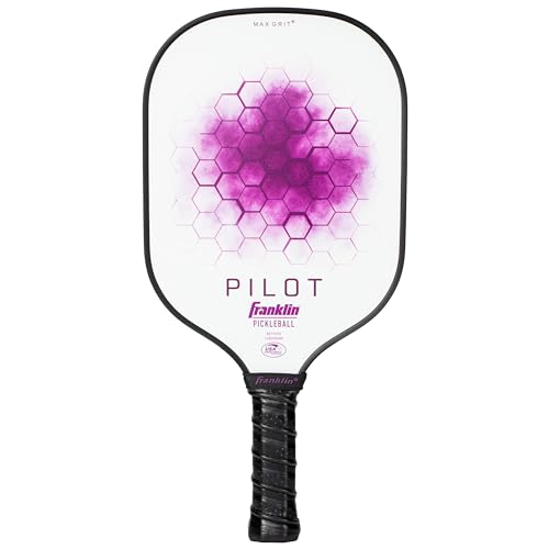 Franklin Sports Pickleball Paddle - Pilot Polypropylene Core Pickleball Racket - Official USA Pickleball (USAPA) Approved Pickleball Paddle - Lightweight Pro Racket - 10mm Thick Core