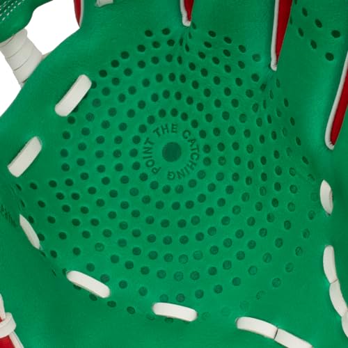 SSK Z5 Craftsman Infield Baseball Glove – 11.25” - 11.5” - 11.75” - 12” – Right & Left Hand Throw - color: Red/KellyGreen/White, size: 11.5" - Left Hand Throw