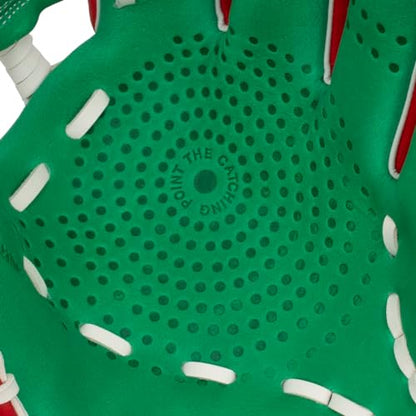 SSK Z5 Craftsman Infield Baseball Glove – 11.25” - 11.5” - 11.75” - 12” – Right & Left Hand Throw - color: Red/KellyGreen/White, size: 11.5" - Left Hand Throw