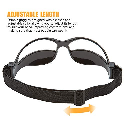 10 Pcs Basketball Goggles Dribble Dribbling Specs Professional Basketball Training Aid,Adjustable Elastic Strap Safety Eyewear Goggles for Kids Adult Youngster Adolescent Golf Rugby Soccer