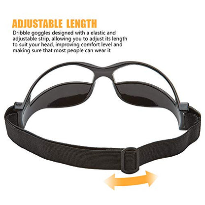10 Pcs Basketball Goggles Dribble Dribbling Specs Professional Basketball Training Aid,Adjustable Elastic Strap Safety Eyewear Goggles for Kids Adult Youngster Adolescent Golf Rugby Soccer
