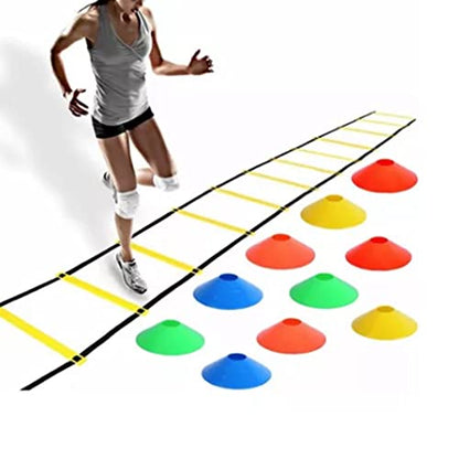 Agility Ladder, 12 Rung 20ft Speed Training Equipment with Carry Bag, Speed Ladder for Soccer Athletes, Coaches, Home Fitness and Sports Drills