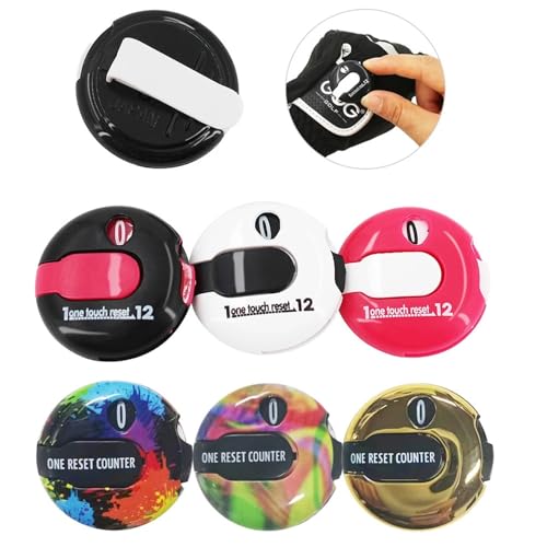Golf Stroke Counter 7 Pcs Golf Score Counter Easy Reset Up to 12 Strokes Stroke Putt Training Accessories Aids Drop Ship - color: Mix