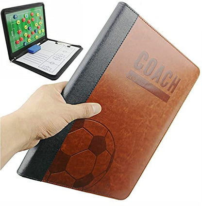 Pure Vie Magnetic Soccer Coaching Tactics Board, Portable Soccer Clipboard for Coaches Soccer Dry Erase Whiteboard Strategy Tactical Blackboard Football Coach Board with Player Markers, Pen and Eraser