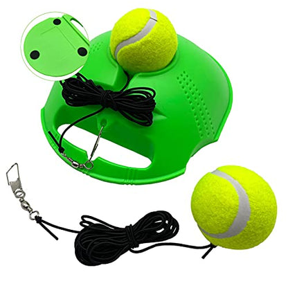 Tennis Trainer Rebound Baseboard Self Training Equipment Rebounder with 2 String Tennis Balls
