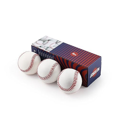 Baseballs Standard Size Leather Covered Unmarked Suitable for Training and Practice Hard Sphere for American Leagues Coaches Parents and Players