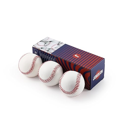 Baseballs Standard Size Leather Covered Unmarked Suitable for Training and Practice Hard Sphere for American Leagues Coaches Parents and Players