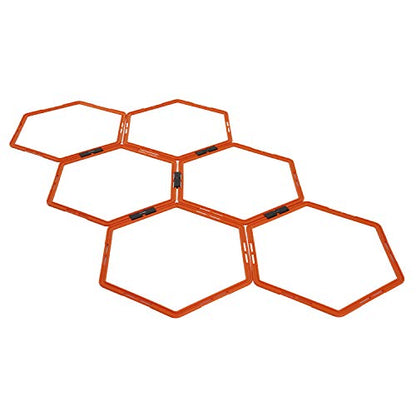 Yes4All Hex Agility Rings/Speed Rings with Carrying Bag – Hexagon Rings, Agility Hurdles for Agility Footwork Training